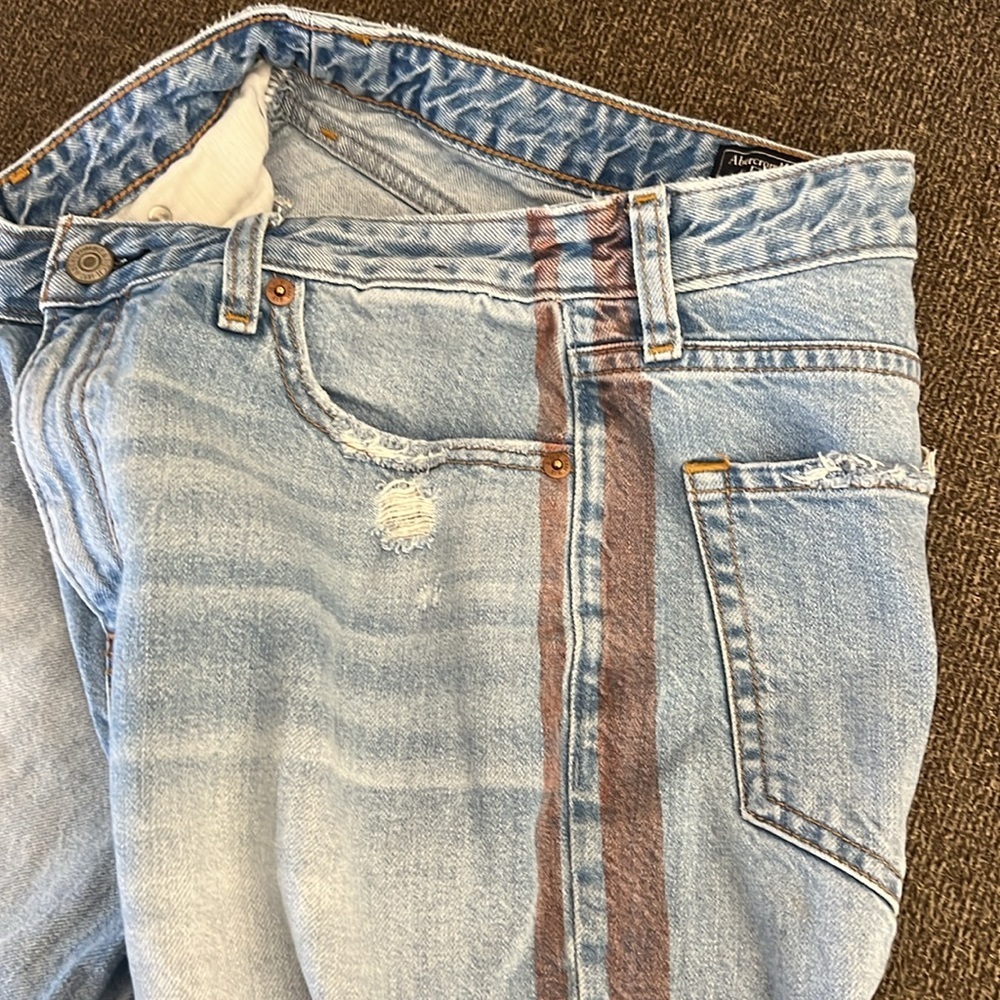 Abercrombie &‎ Fitch Annie High Rise Girlfriend Jean Size 27 - Picture 12 of 13
